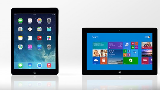 Que choisir entre la Surface 2 et le nouvel iPad Air