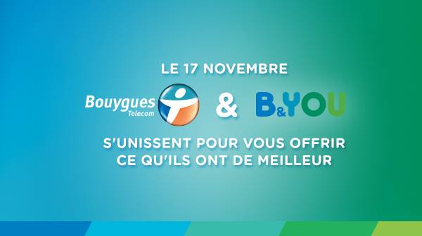 B&You fusionne avec Bouygues Telecom